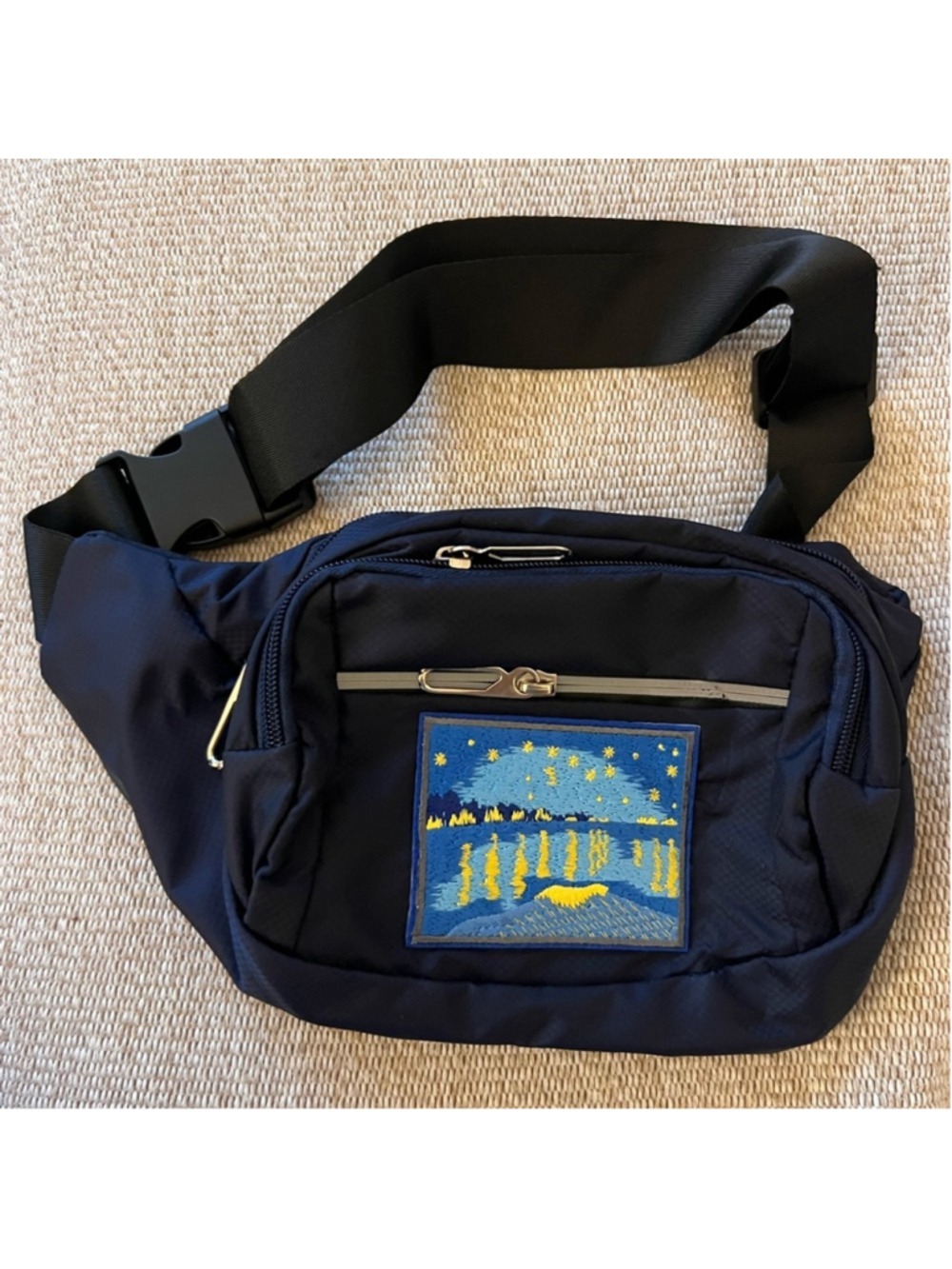 NEW Belt Bag / Fanny Pack w Van Gogh “Starry Night Over the Rhône” embroidery